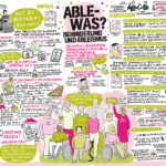 GR_Ableismus, Graphic Recording, Ministerium für Soziales, Arbeit, Gesundheit und Gleichstellung in Niedersachsen, Rassismus, Sexismus, Behindertenfeindlichkeit, Diskriminierung, Illustration, Ableism's,Menschen mit Behinderung, zeichnen, Bild, Sozialministerium Niedersachsen, Hannover, zeichnen